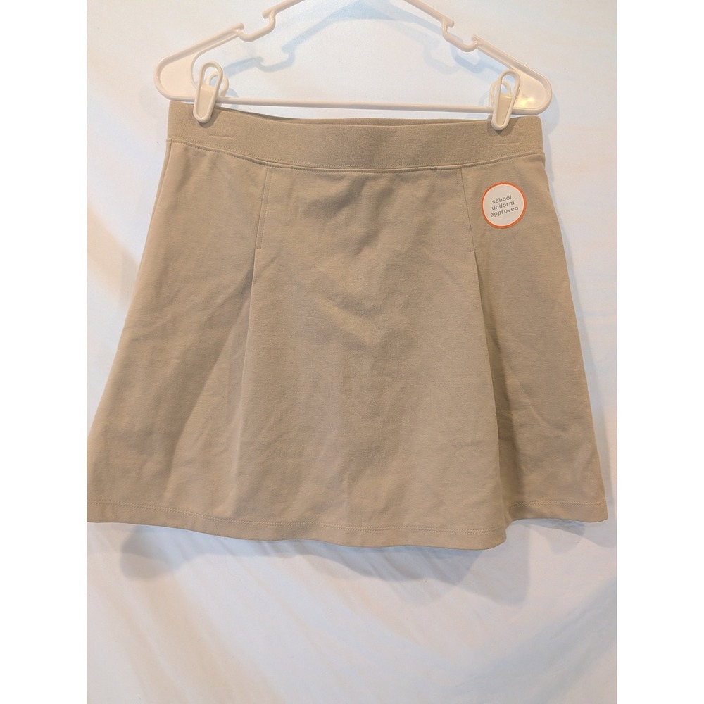 Wonder Nation Cat & Jack Girls School Uniform Skirt Bundle Tan Navy Size 14/16
